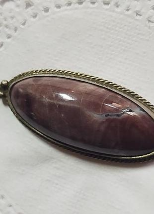 Кулон ссср с натуральным камнем