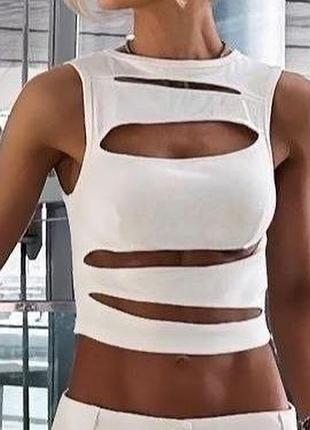 Жіночий топ з розрізами топік різні кольори