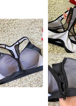 Мега комфортний спортивний топ/бюстгалтер на молніі ,р.12-14