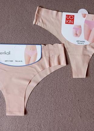 Бесшовные стринги и бразилианы микрофибра