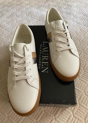Жіночі фірмові кеди lauren ralph lauren women’s janson sneakers з натуральної шкіри