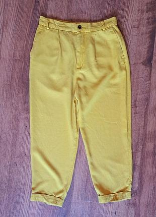 Момы укороченные из натуральной ткани