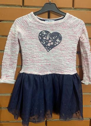 Платье с фатиновой юбкой charles vogele 98 см ( 3 р).