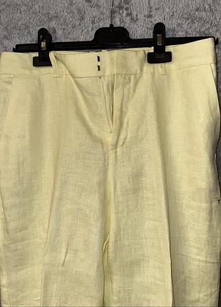 Брюки льон mango