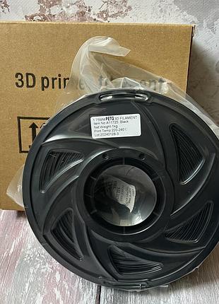 Petg филамент 1кг черный 1.75мм. петг пластик для 3d принтера. pet-g 3д печать
