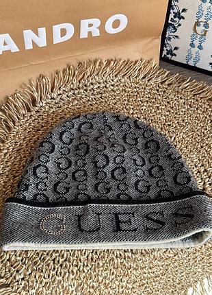 Оригінальна італійська шапка guess вовняна🔥