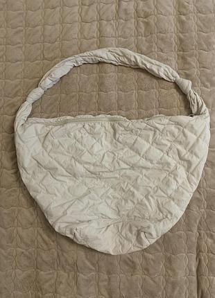 Сумка велика молочного кольору