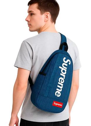Сумка через плечо "sprm" синяя