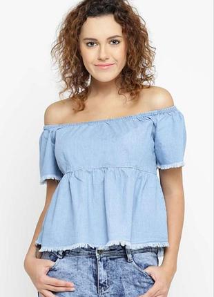 Джджинсовий топ, блуза.