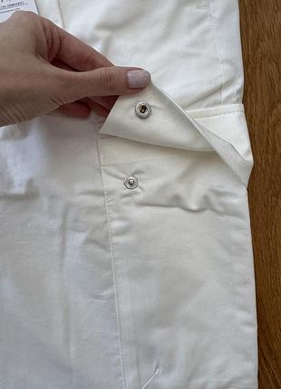 Білі брюки карго mango 44 рр 4