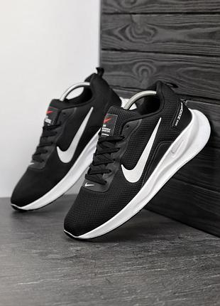 Стильные мужские кроссовки nike zoom текстиль летние 40 41 42 43 44 размеры чёрные