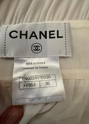Платье белое длинное chanel 8