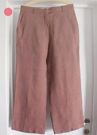 Льняные широкие брюки max mara studio 100% лен оригинал