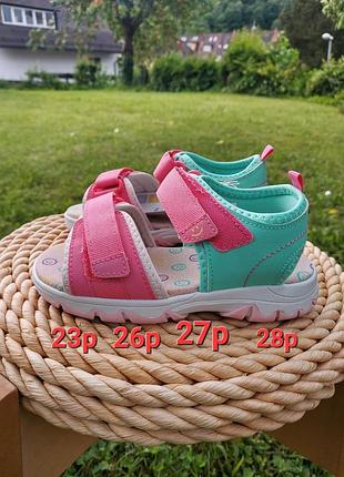 Новые яркие сандали босоножки для девочки германия lily&dan  23 26 27 28