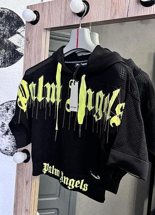 Жіноча нова футболка чорна palm angels😍🔥