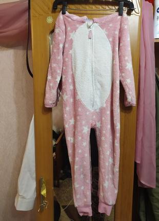 Детская пижама кигуруми единорог