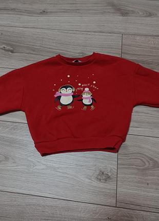 Теплый свитшот на 2-3р