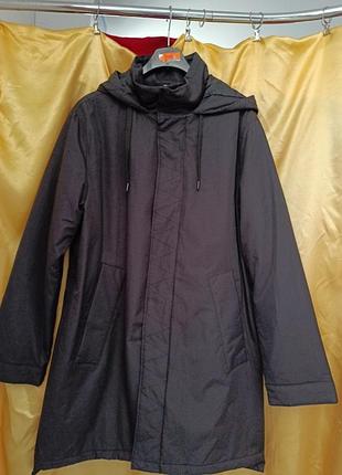 Куртка пальто чоловіче подовжена, матеріал 100% поліамід