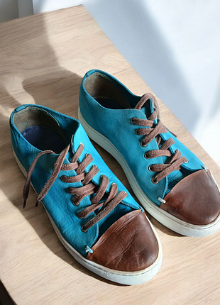 Женские турецкие кожаные кеды