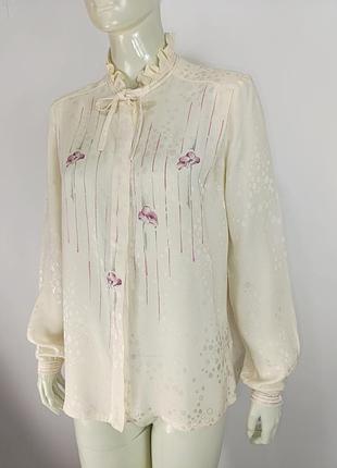 Шелковая блуза винтажная