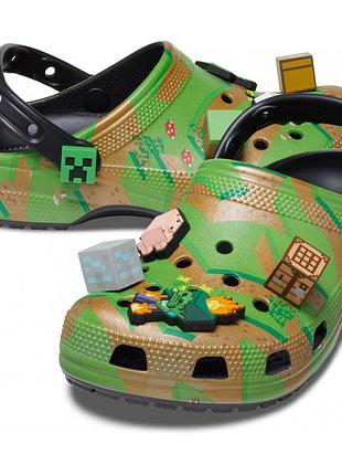 Дитячі крокси майнкрафт kids minecraft elevated clog