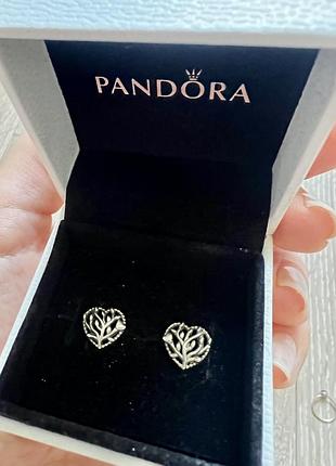Сережки pandora