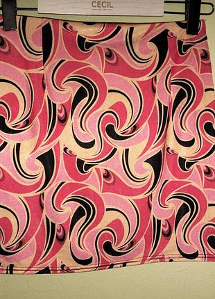 Спідниця міні river island з візерунком нова 3