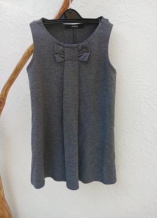 Сіре повсякденне плаття для дівчинки