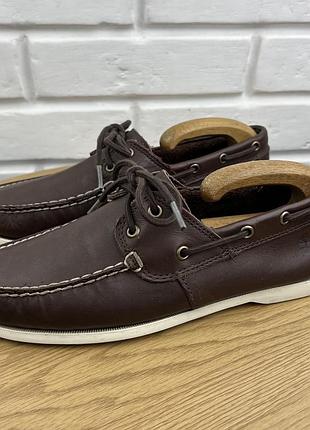 Оригінальні шкіряні топсайдери flyroam timberland