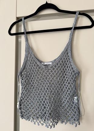 Пляжна вʼязана сіточка бренду zara