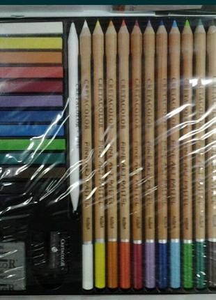 Набір пастельних олівців 27пред., метал, pastel basic, cretacolor1 фото