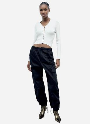 Штани карго zara, розмір м, 100%бавовна