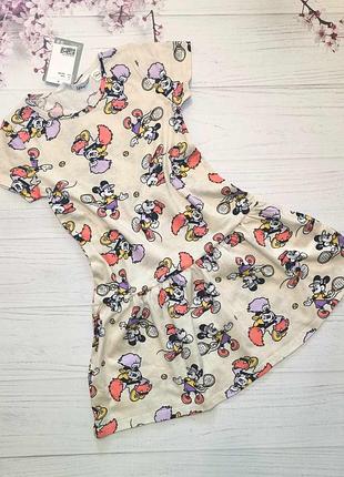 Платье с принтом мики h&amp;m