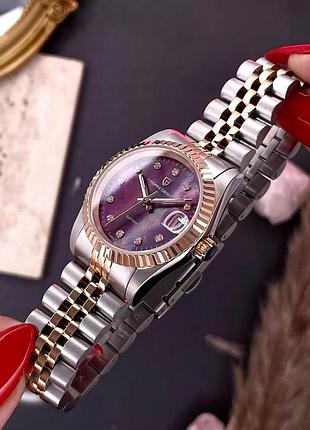 Жіночий годинник pagani design pd-1794l silver-rose gold-red