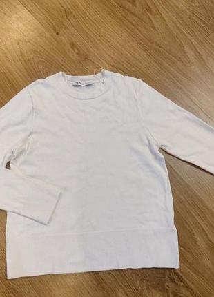 Білий джемпер zara,р.с/м,стан ідеальний