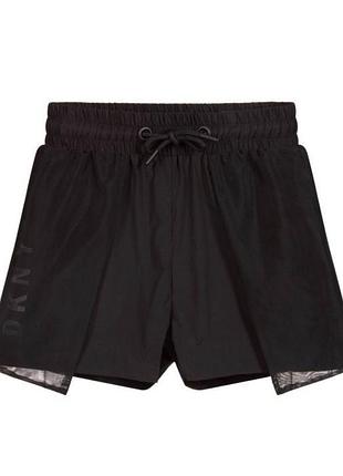 Шорти жіночі dkny з логотипом та сіткою d34a20/09b, m