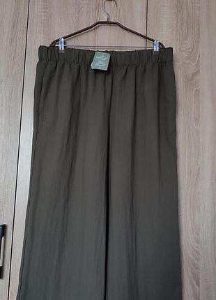 Стильные оливковые кюлоты бриджи бриджи размер 54-56