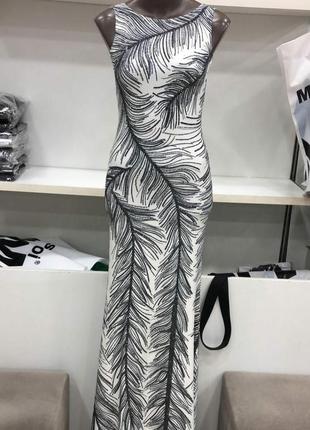 Шикаровое платье в пол, люкс качество, размер м, стамбул.