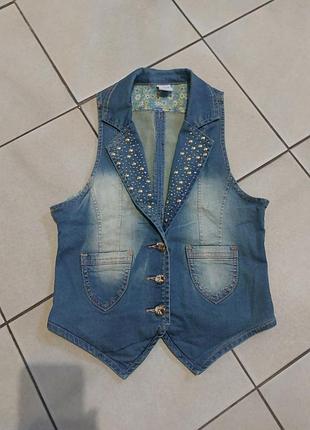 Жилетка джинсова