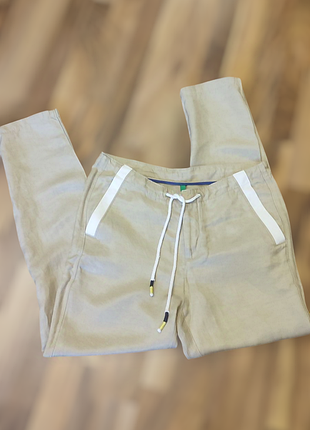 Льняные брюки benetton