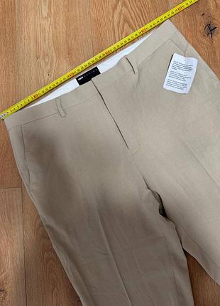 Брюки брюки мужские новые бежевые slim asos, размер xl7 фото