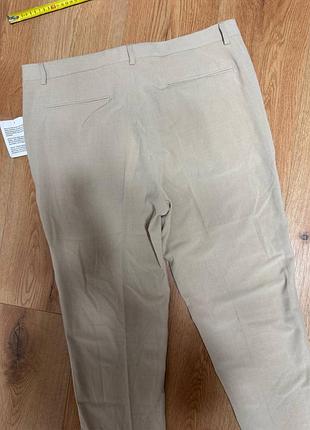Брюки брюки мужские новые бежевые slim asos, размер xl4 фото