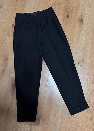 Брюки штани чоловічі класичні чорні slim rian rucci, розмір m