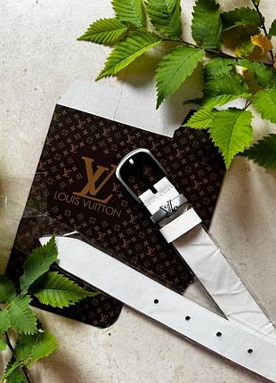 Ремень 3см унисекс кожа китай + коробка, ремень кожаный женский, ремень белый серая из натуральной кожи пояс