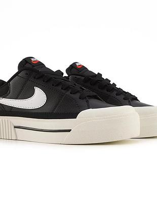 Nike court legacy lift black white