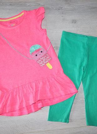 Футболка удлиненная, туника tu на 4-5 лет