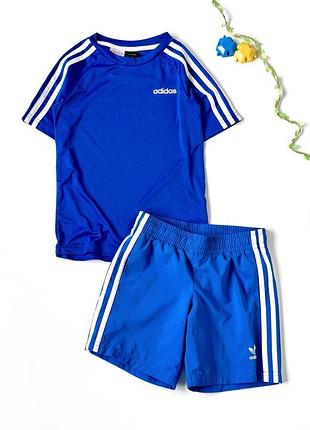 Комплект летний спортивный adidas(оригинал) 7-8 лет, 128 см
