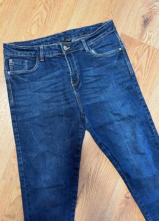 Джинсы женские синие b.a. basic slim, размер l - xl3 фото