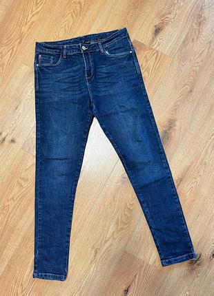 Джинсы женские синие b.a. basic slim, размер l - xl
