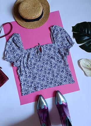 Блузка-топ з квітами 🎀